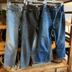3 Pairs Madewell Jeans